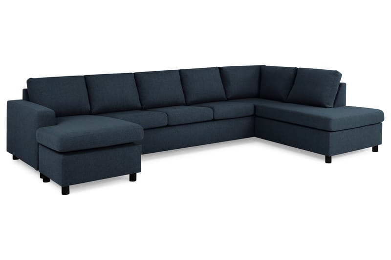 U-sofa Nevada XL Divan Venstre - Mørkblå - U-sofa