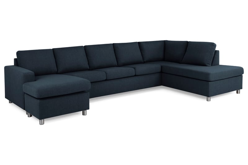 U-sofa Nevada XL Divan Venstre - Mørkblå - U-sofa