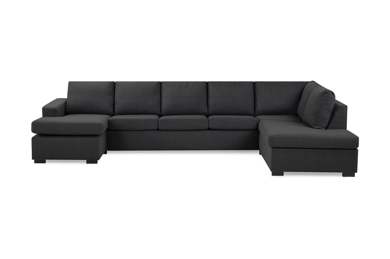 U-sofa Nevada XL Divan Venstre - Mørkgrå - U-sofa