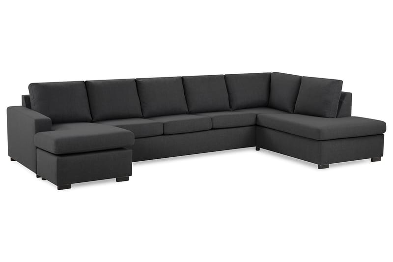 U-sofa Nevada XL Divan Venstre - Mørkgrå - U-sofa