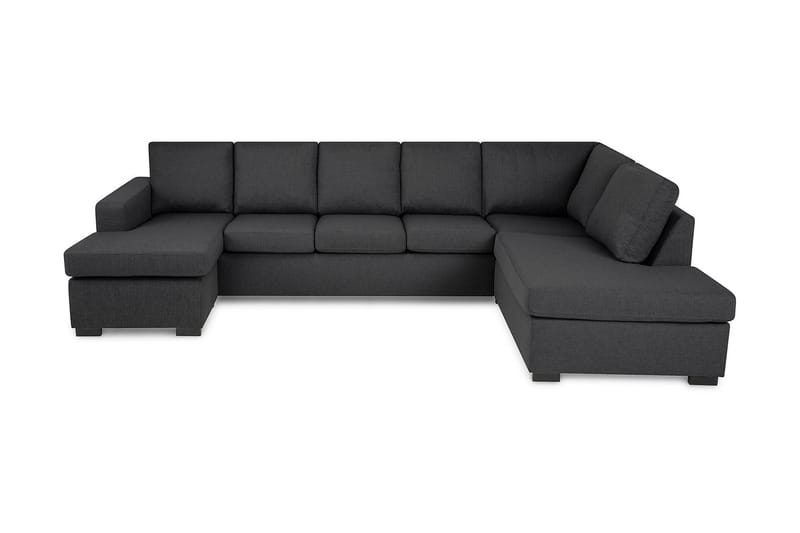 U-sofa Nevada XL Divan Venstre - Mørkgrå - U-sofa