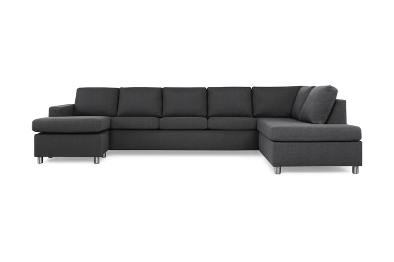 U-sofa Nevada XL Divan Venstre - Mørkgrå - U-sofa