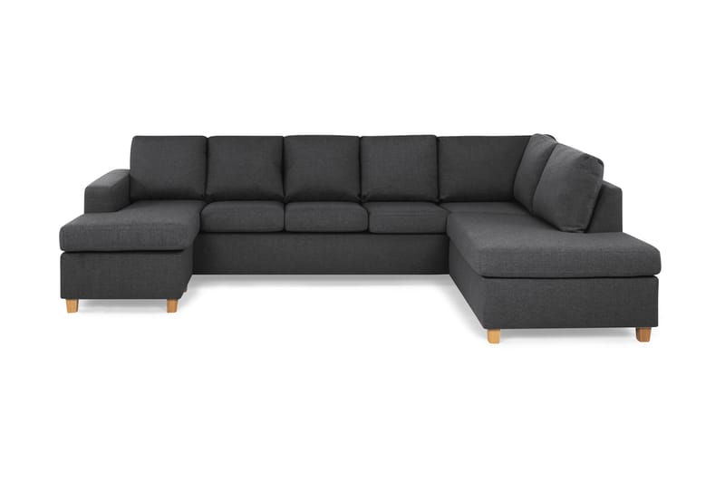 U-sofa Nevada XL Divan Venstre - Mørkgrå - U-sofa