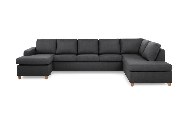 U-sofa Nevada XL Divan Venstre - Mørkgrå - U-sofa