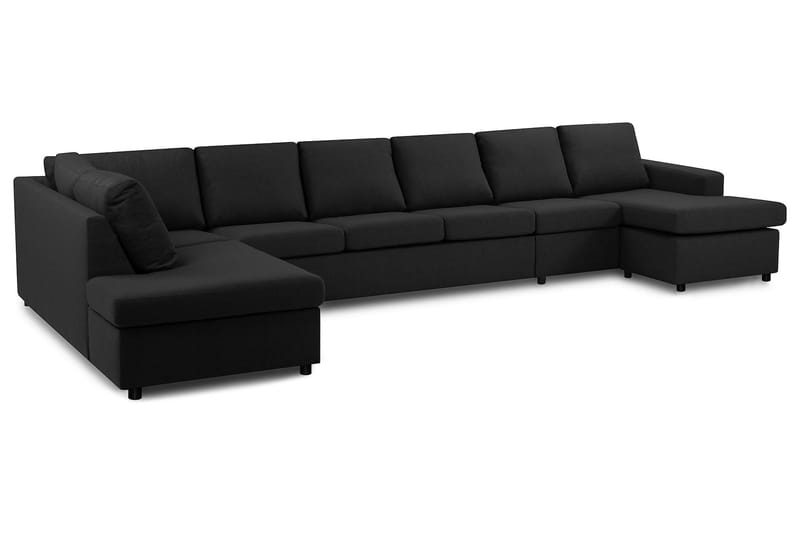 U-sofa Nevada XXL Divan Høyre - Antrasitt - U-sofa