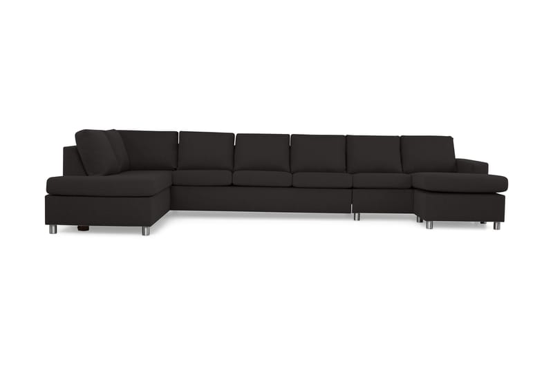 U-sofa Nevada XXL Divan Høyre - Antrasitt - U-sofa