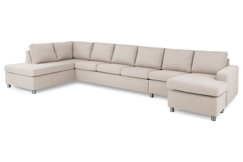 U-sofa Nevada XXL Divan Høyre - Beige - U-sofa