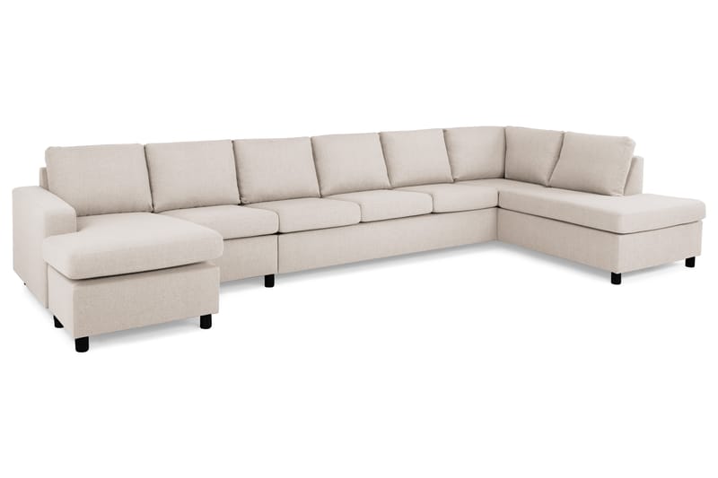 U-sofa Nevada XXL Divan Venstre - Beige - U-sofa