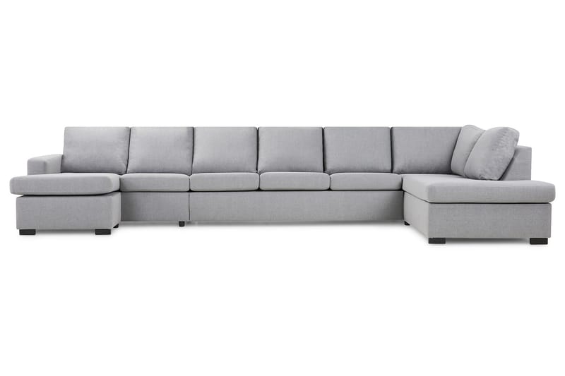 U-sofa Nevada XXL Divan Venstre - Lysgrå - U-sofa