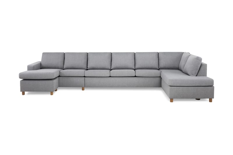 U-sofa Nevada XXL Divan Venstre - Lysgrå - U-sofa