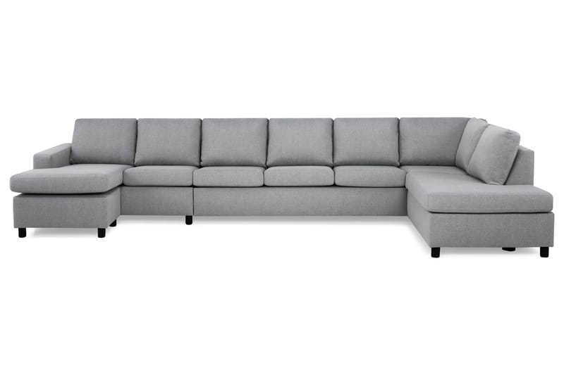 U-sofa Nevada XXL Divan Venstre - Lysgrå - U-sofa