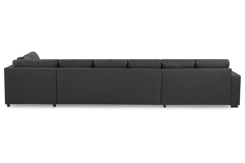 U-sofa Nevada XXL Divan Venstre - Mørkgrå - U-sofa