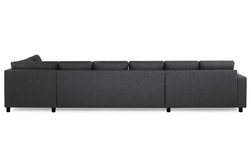 U-sofa Nevada XXL Divan Venstre - Mørkgrå - U-sofa