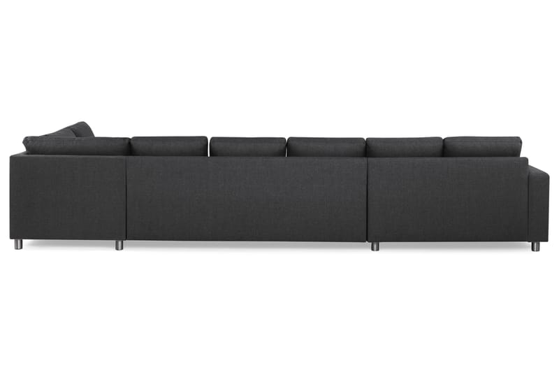 U-sofa Nevada XXL Divan Venstre - Mørkgrå - U-sofa