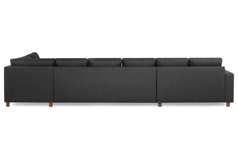 U-sofa Nevada XXL Divan Venstre - Mørkgrå - U-sofa