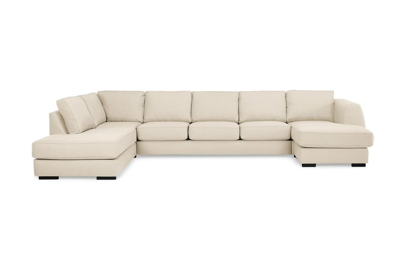 U-sofa Ontario Large med Divan Høyre - Beige - U-sofa