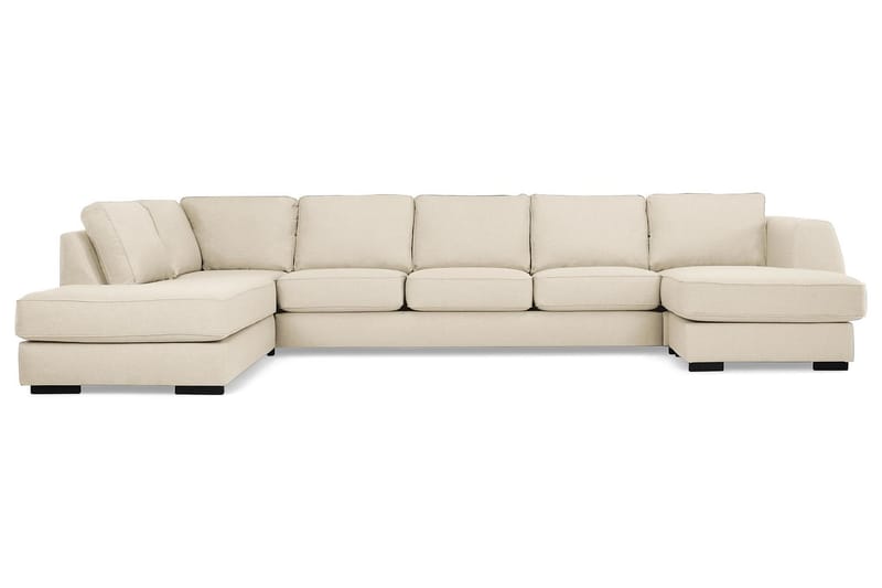 U-sofa Ontario Large med Divan Høyre - Beige - U-sofa