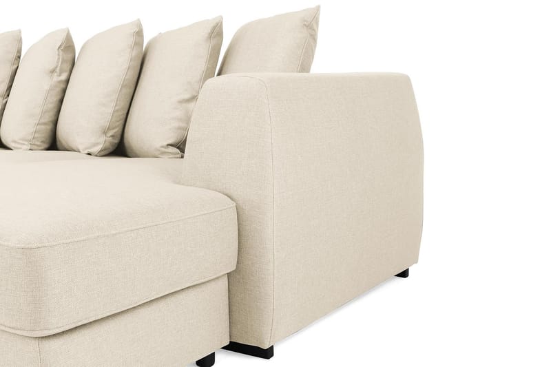 U-sofa Ontario Large med Divan Høyre inkl. Konvoluttputer - Beige - U-sofa