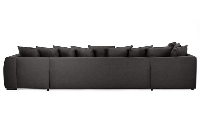 U-sofa Ontario Large med Divan Høyre inkl. Konvoluttputer - Mørkgrå - U-sofa