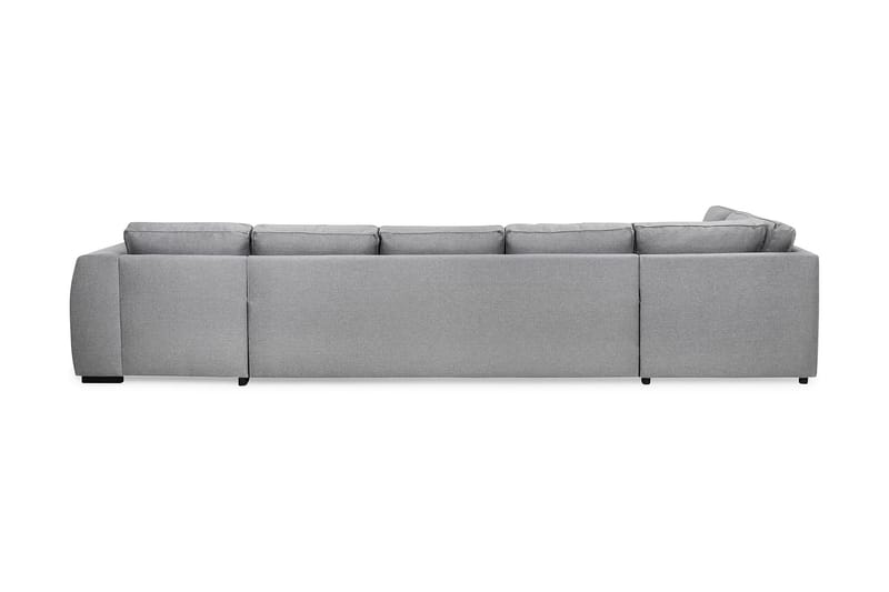 U-sofa Ontario Large med Divan Høyre - Lysgrå - U-sofa