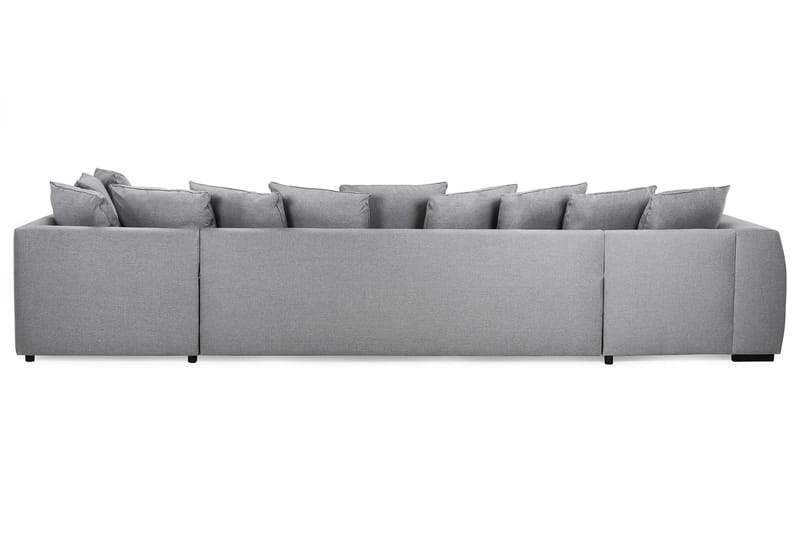 U-sofa Ontario Large med Divan Venstre inkl. Konvoluttputer - Lysgrå - U-sofa