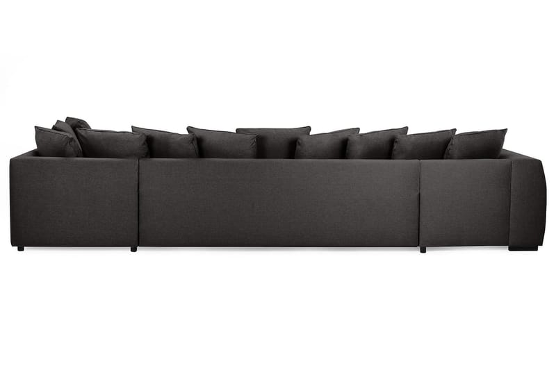U-sofa Ontario Large med Divan Venstre inkl. Konvoluttputer - Mørkgrå - U-sofa