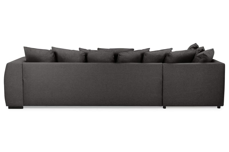 U-sofa Ontario med Divan Høyre inkl. Konvoluttputer - Mørkgrå - U-sofa