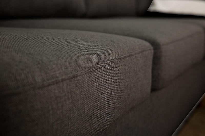 U-sofa Yen Large med Divan Venstre - Mørkgrå - U-sofa