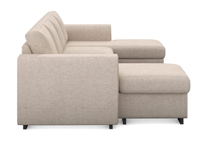 Vanlig sofa med dobbel divan Scandinavian Choice Link dobbeldivansofa 4-seter Beige - Møbler - Sofaer - U-sofa