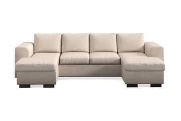 Vanlig sofa med dobbel divan Scandinavian Choice Link dobbeldivansofa 4-seter Beige - Møbler - Sofaer - U-sofa