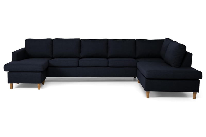 U-sofa Yen Large med Divan Venstre - Blå - U-sofa