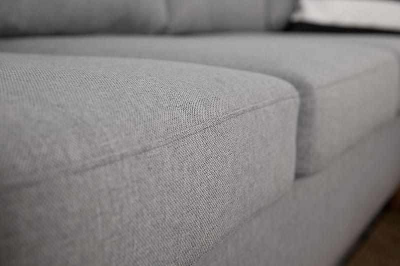 U-sofa Yen Large med Divan Venstre - Lysgrå - U-sofa