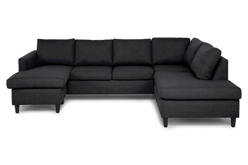 U-sofa Yen med Divan Venstre - Grå - 4 seters sofa med divan - U-sofa