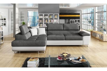 U-Sovesofa Oertel - Hvit/Grå - Møbler - Sofaer - Skinnsofaer