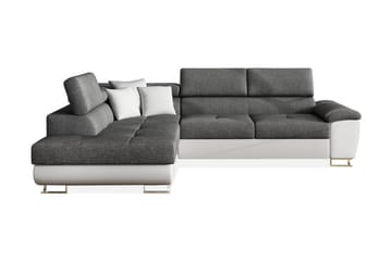 U-Sovesofa Oertel - Hvit/Grå - Møbler - Sofaer - Skinnsofaer