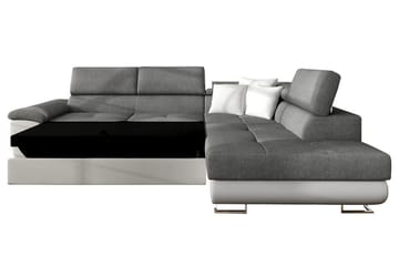 U-Sovesofa Oertel - Hvit/Grå - Møbler - Sofaer - Skinnsofaer