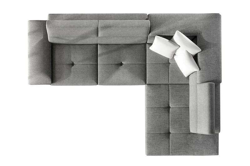U-Sovesofa Oertel - Hvit/Grå - Møbler - Sofaer - Skinnsofaer