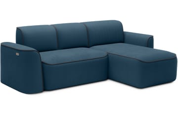 Ume 4-seter Sofa med Sjeselong - Blå - Møbler - Sofaer - Sofaer med sjeselong - 4 seters sofa med divan