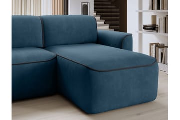 Ume 4-seter Sofa med Sjeselong - Blå - Møbler - Sofaer - Sofaer med sjeselong - 4 seters sofa med divan