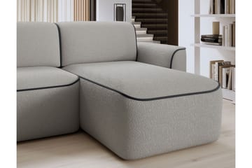 Ume 4-seter Sofa med Sjeselong - Grå - Møbler - Sofaer - Sofaer med sjeselong - 4 seters sofa med divan