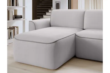 Ume 4-seter Sofa med Sjeselong - Grå - Møbler - Sofaer - Sofaer med sjeselong - 4 seters sofa med divan