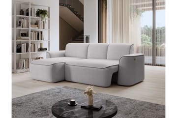 Ume 4-seter Sofa med Sjeselong - Grå - Møbler - Sofaer - Sofaer med sjeselong - 4 seters sofa med divan