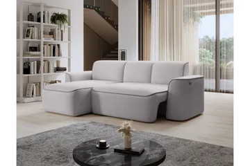Ume 4-seter Sofa med Sjeselong - Grå - Møbler - Sofaer - Sofaer med sjeselong - 4 seters sofa med divan