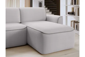 Ume 4-seter Sofa med Sjeselong - Grå - Møbler - Sofaer - Sofaer med sjeselong - 4 seters sofa med divan
