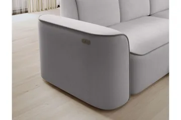 Ume 4-seter Sofa med Sjeselong - Grå - Møbler - Sofaer - Sofaer med sjeselong - 4 seters sofa med divan