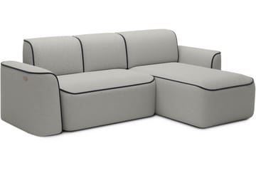 Ume 4-seter Sofa med Sjeselong - Grå - Møbler - Sofaer - Sofaer med sjeselong - 4 seters sofa med divan