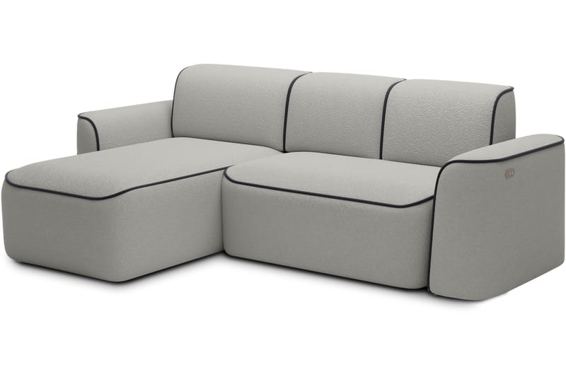 Ume 4-seter Sofa med Sjeselong - Grå - Møbler - Sofaer - Sofaer med sjeselong - 4 seters sofa med divan