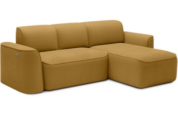 Ume 4-seter Sofa med Sjeselong - Gul - Møbler - Sofaer - Sofaer med sjeselong - 4 seters sofa med divan