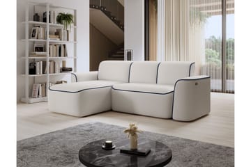 Ume 4-seter Sofa med Sjeselong - Hvit - Møbler - Sofaer - Sofaer med sjeselong - 4 seters sofa med divan