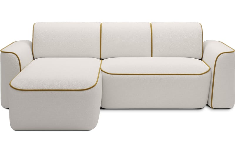 Ume 4-seter Sofa med Sjeselong, Hvit